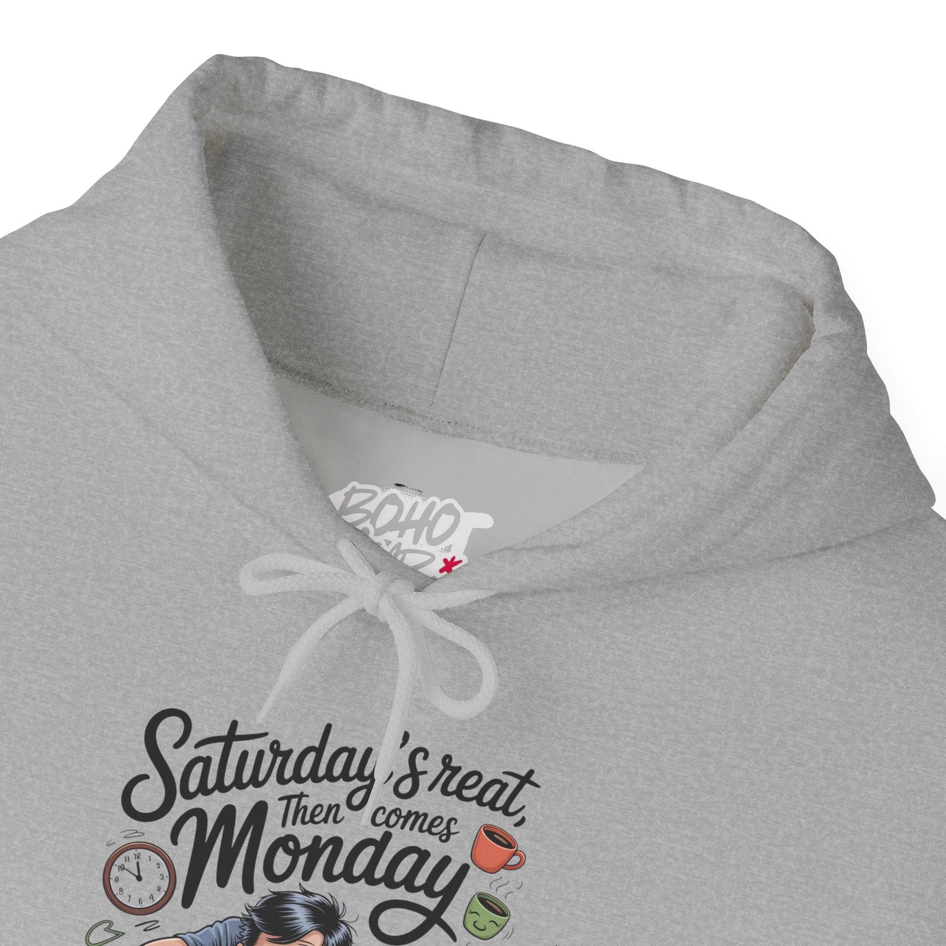Funny Saturday's Relax Then Comes Monday Hoodie Boho Wear