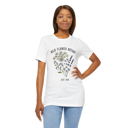 Wild Flower Botany Unisex Tee - Nature-Inspired Floral Shirt Printify