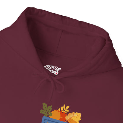 Floral Pocket Hoodie - Cozy Unisex Sweatshirt for Gardening Lovers Boho Wear