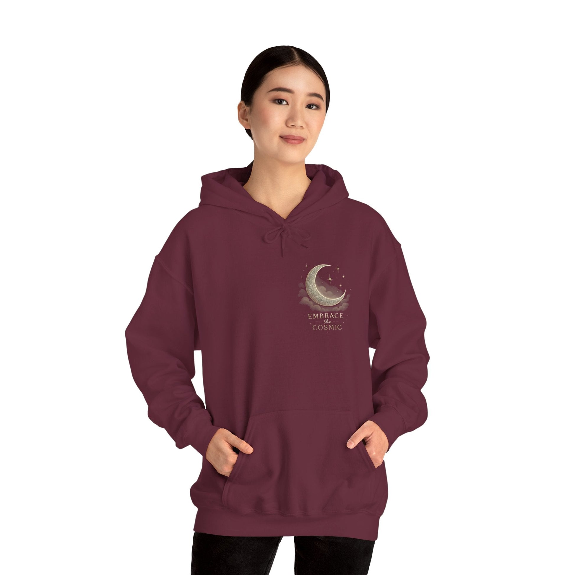Space Embrace Hoodie Sweatshirt Printify