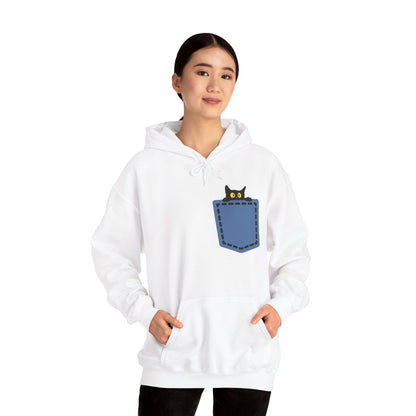 Cat Pocket Hoodie | Cute Cat Lover Gift, Unisex Printify