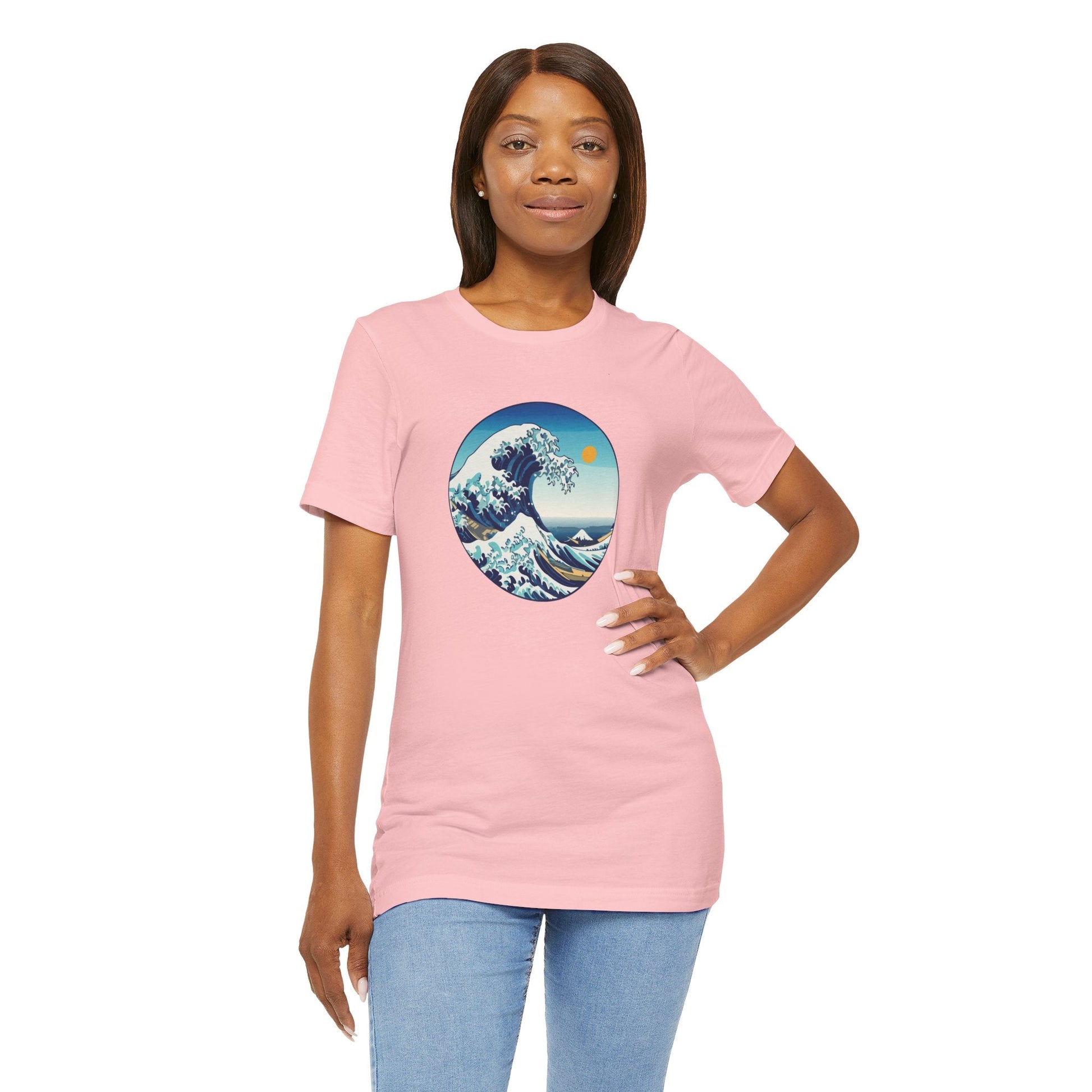 Ocean Wave Graphic Tee - Perfect for Beach Lovers, Summer Vibes, Casual Outfits, Gift for Surfers, Eco-Friendly Fashion Boho Wear