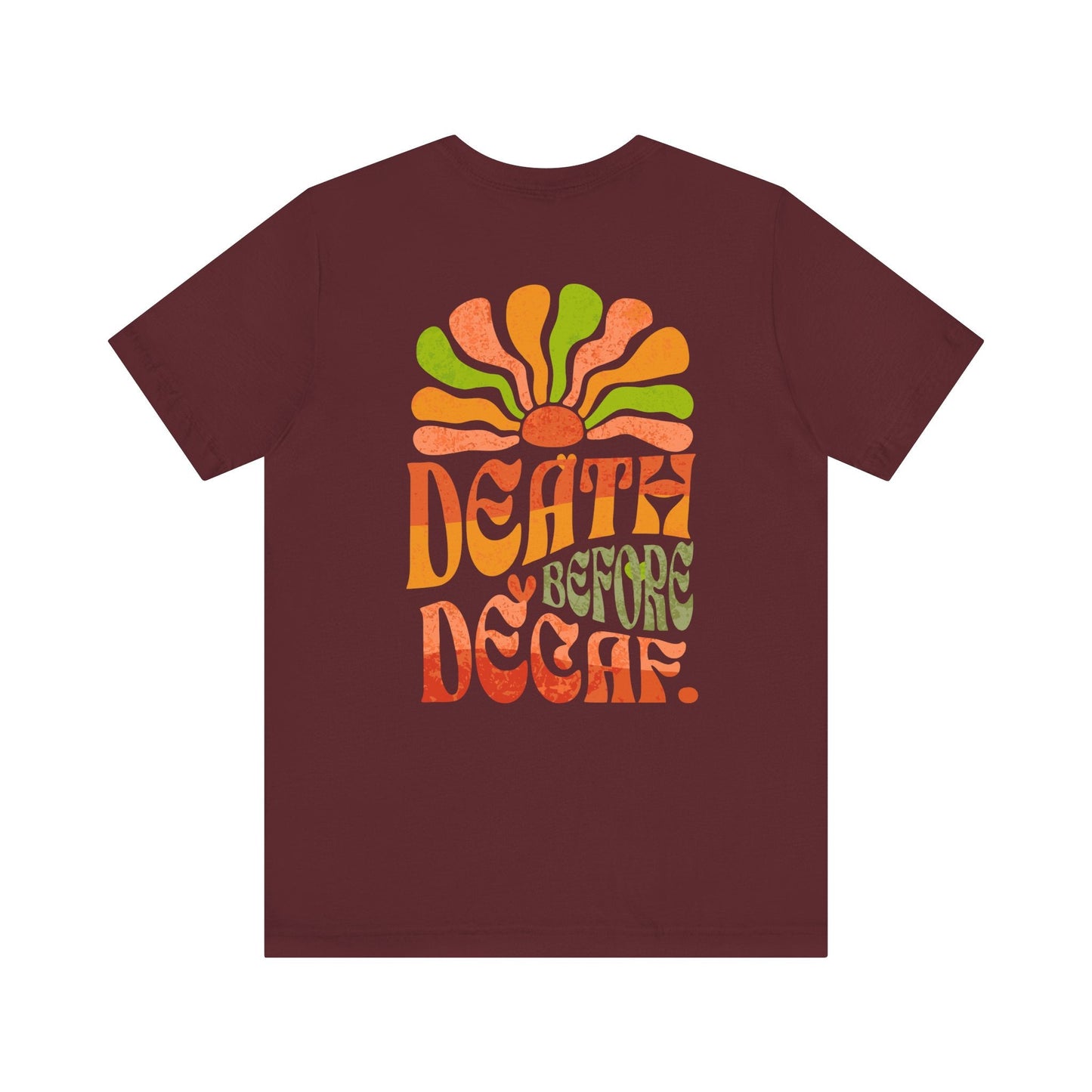 T-Shirt Death Before Decaf Unisex Tee Printify