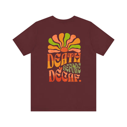 T-Shirt Death Before Decaf Unisex Tee Printify