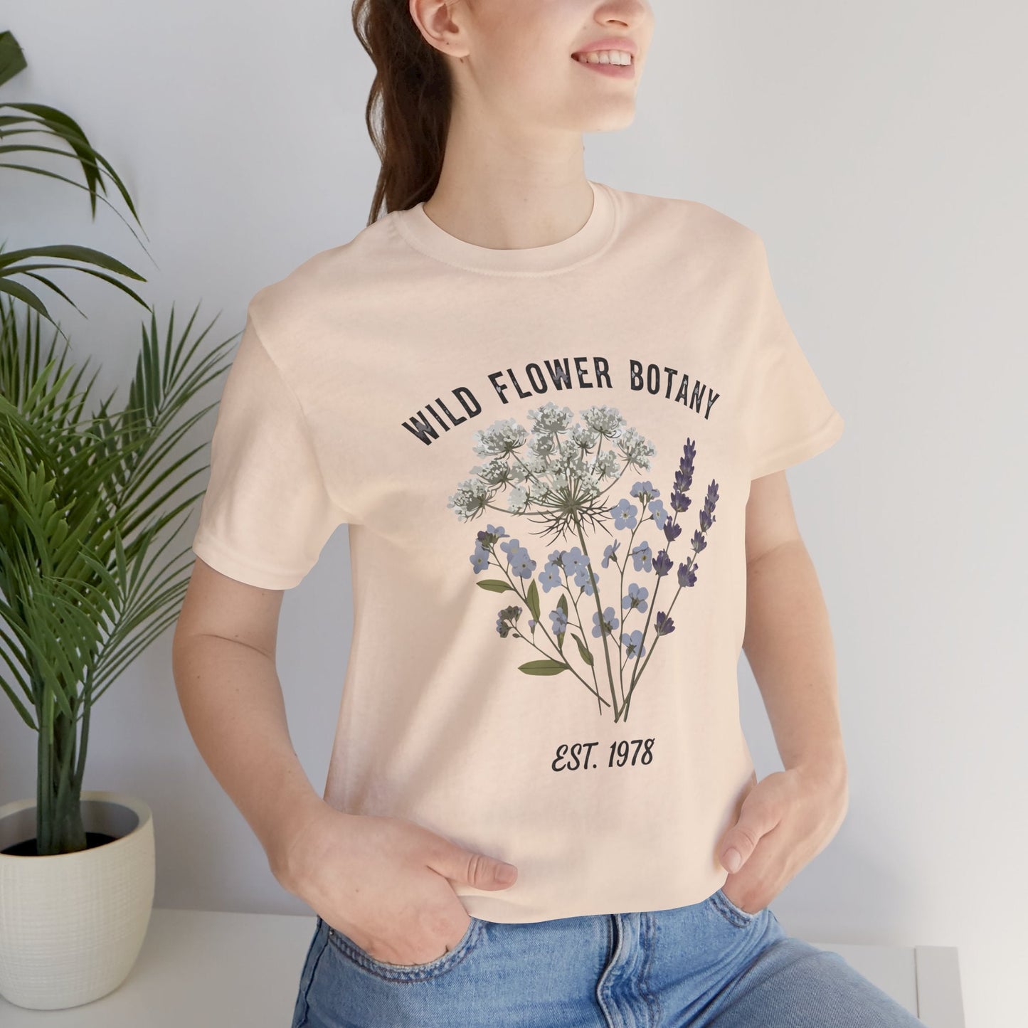 Wild Flower Botany Unisex Tee - Nature-Inspired Floral Shirt Printify