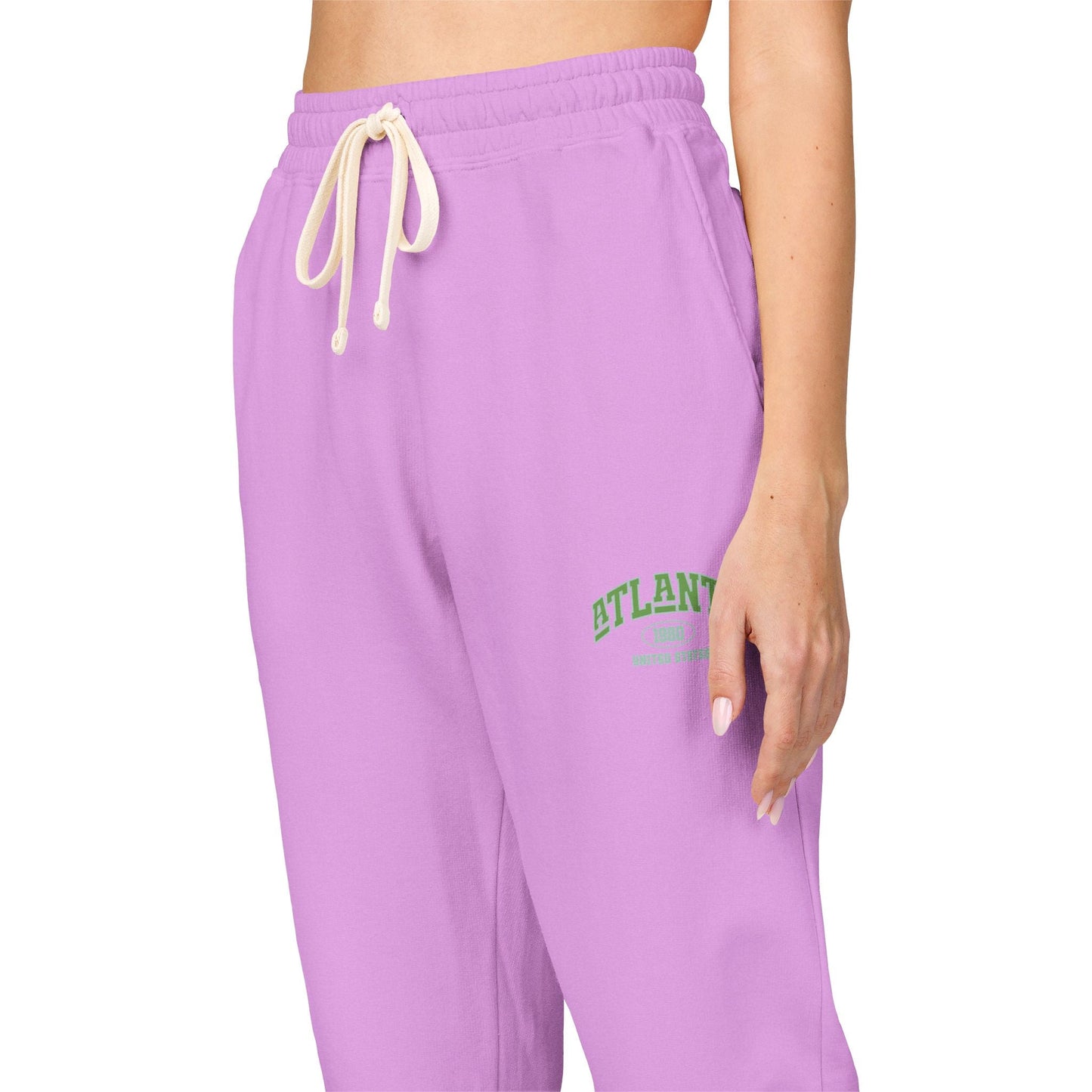 Cozy Tree-Embroidered Fleece Sweatpants, Unisex Lounge Pants, Comfortable Joggers, Gift for Her, Relaxation Wear, Fall Fashion, [...] Boho Wear