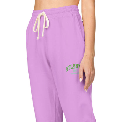 Cozy Tree-Embroidered Fleece Sweatpants, Unisex Lounge Pants, Comfortable Joggers, Gift for Her, Relaxation Wear, Fall Fashion, [...] Boho Wear