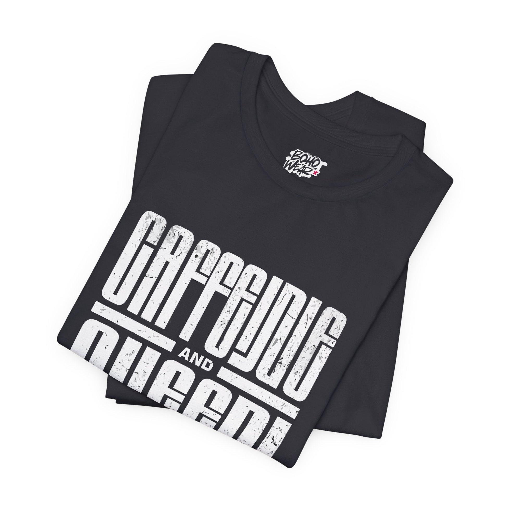 T-Shirt for Coffee Lovers - Caffeine Queen Design Boho Wear