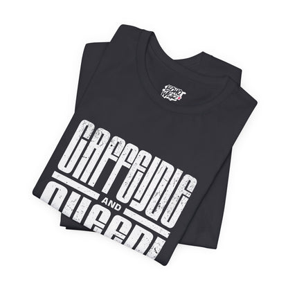 T-Shirt for Coffee Lovers - Caffeine Queen Design Boho Wear