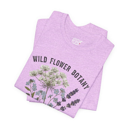 Wild Flower Botany Unisex Tee - Nature-Inspired Floral Shirt Boho Wear