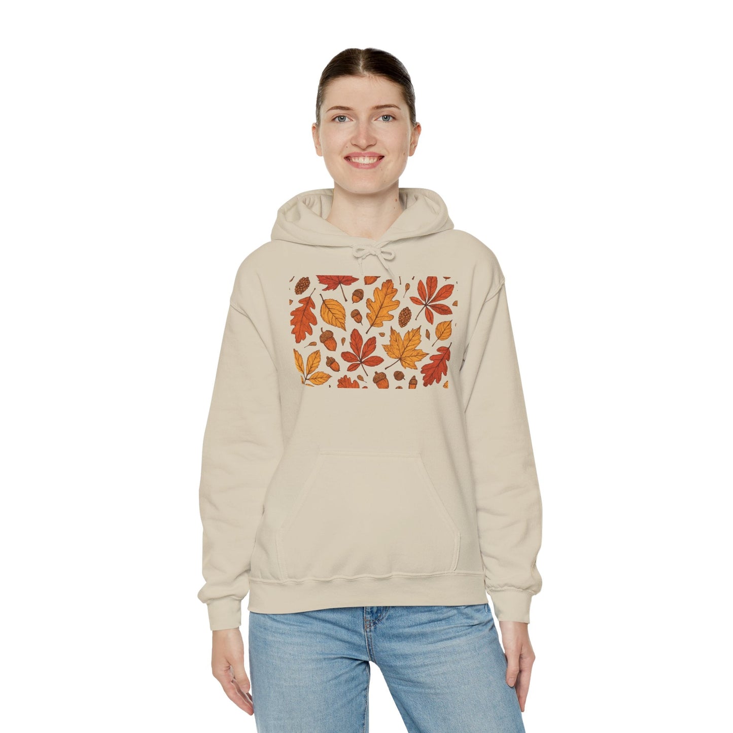 Vintage Autumn Unisex Hoodie Sweatshirt - Pattern Design Boho Wear