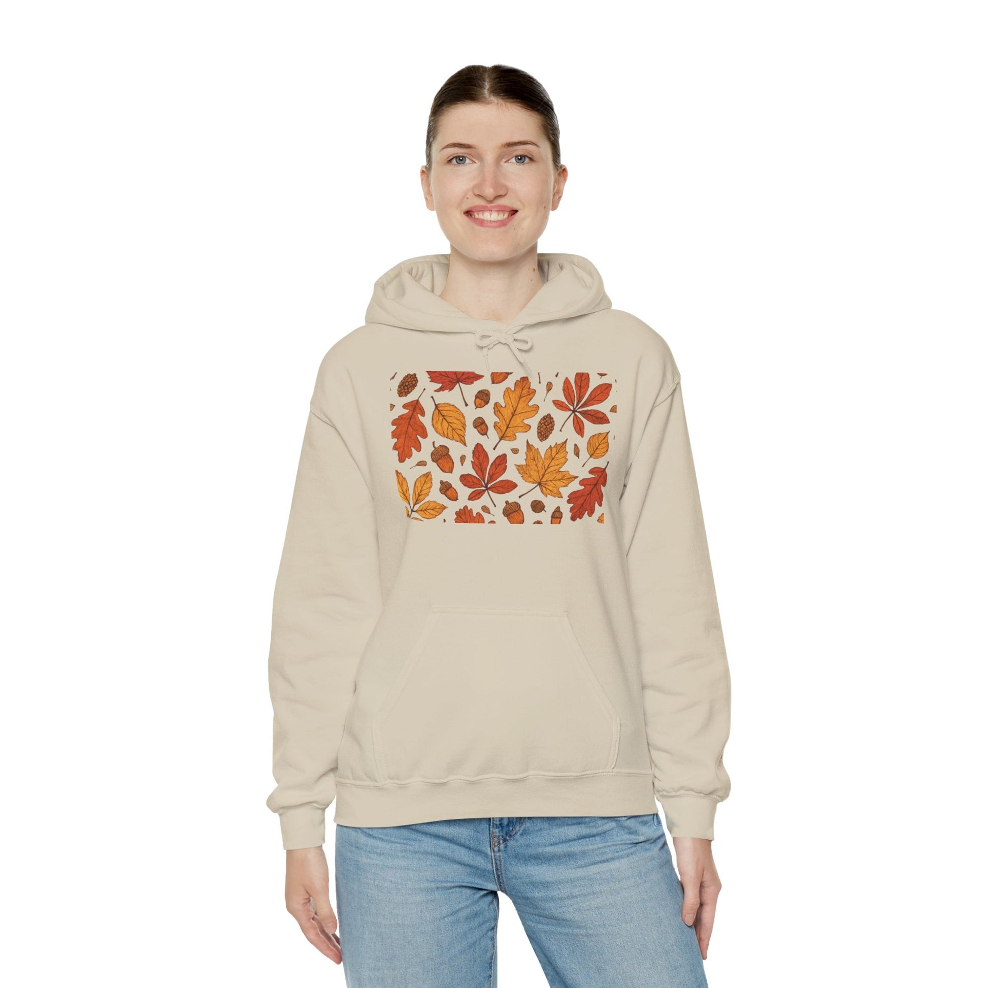 Vintage Autumn Unisex Hoodie Sweatshirt - Pattern Design Boho Wear