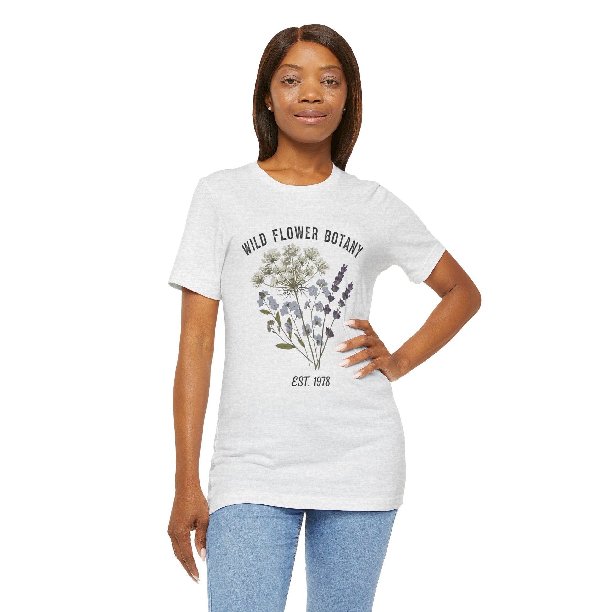 Wild Flower Botany Unisex Tee - Nature-Inspired Floral Shirt Printify