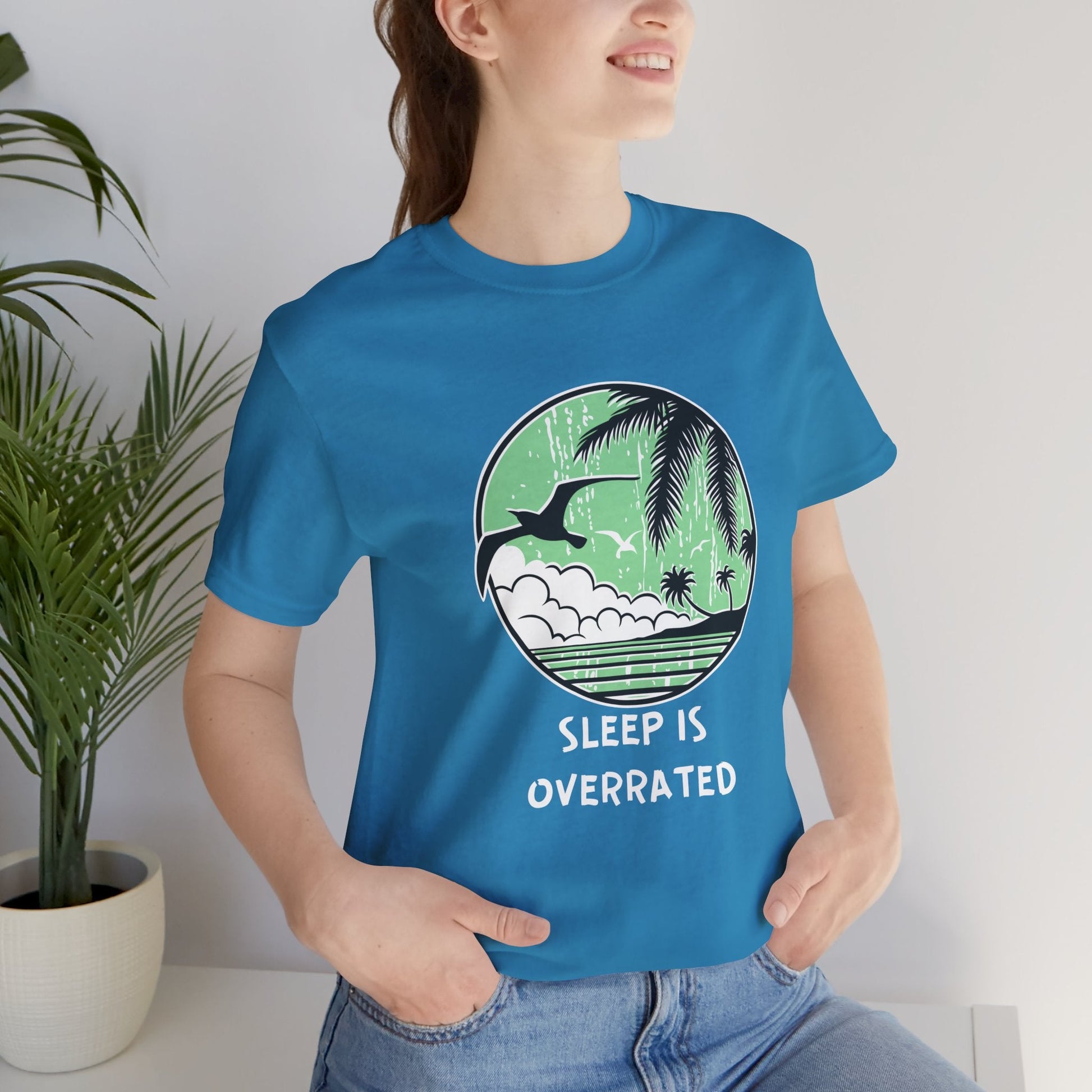 Sleepy Days Unisex Tee: Beach Lovers Boho Wear