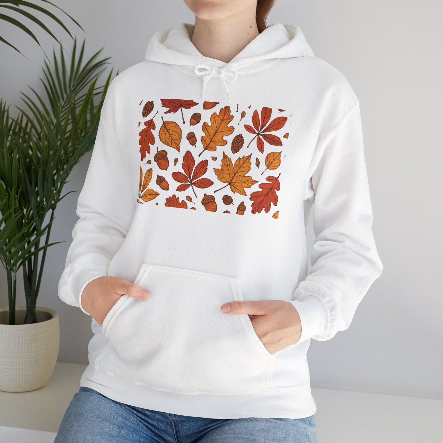 Vintage Autumn Unisex Hoodie Sweatshirt - Pattern Design Boho Wear