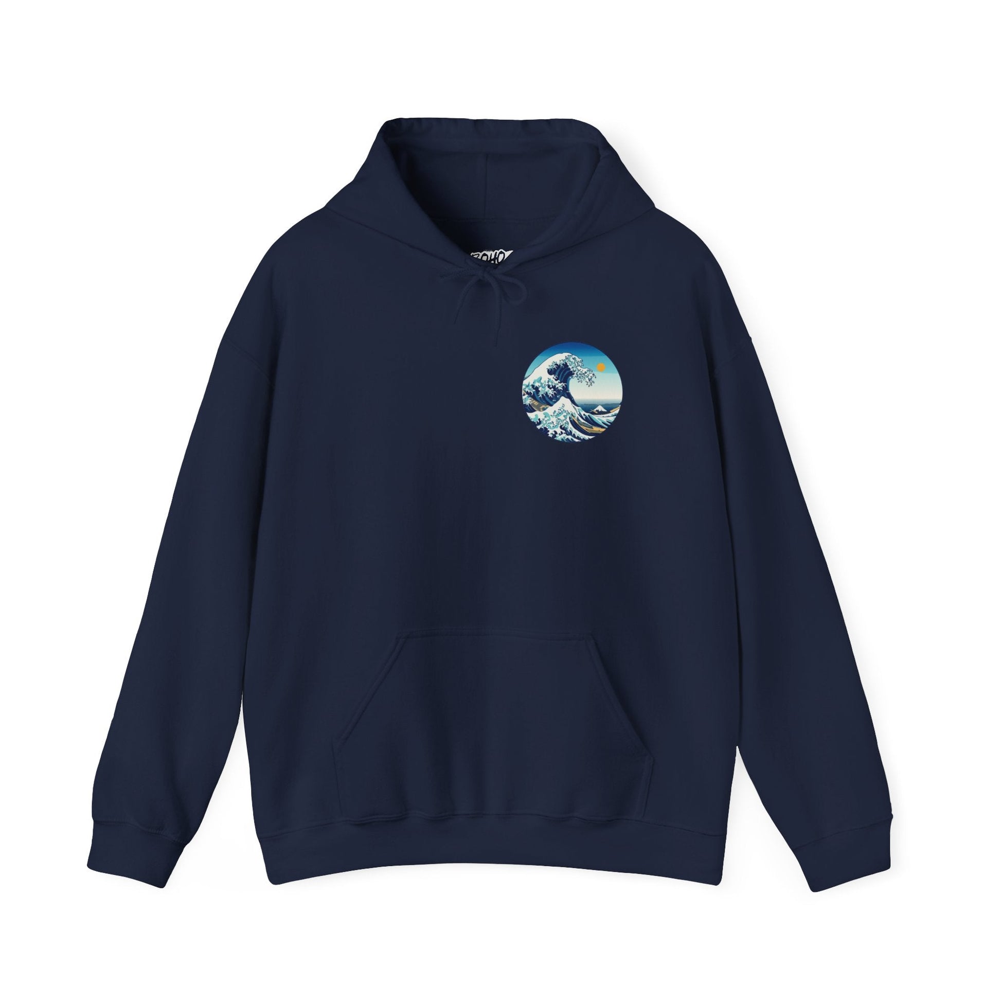 Ocean Wave Graphic Hoodie, Cozy Unisex Sweatshirt, Nature Lover Gift, Beach Vibes Apparel, Art-Inspired Clothing Printify