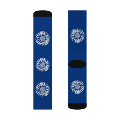 Sublimation Socks - Floral Pattern Cozy Accessories, Gift for Flower Lovers Printify