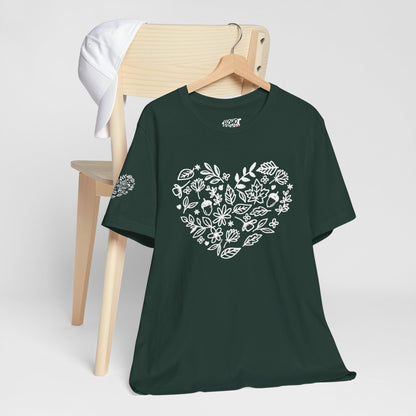 Floral Heart Tee Printify
