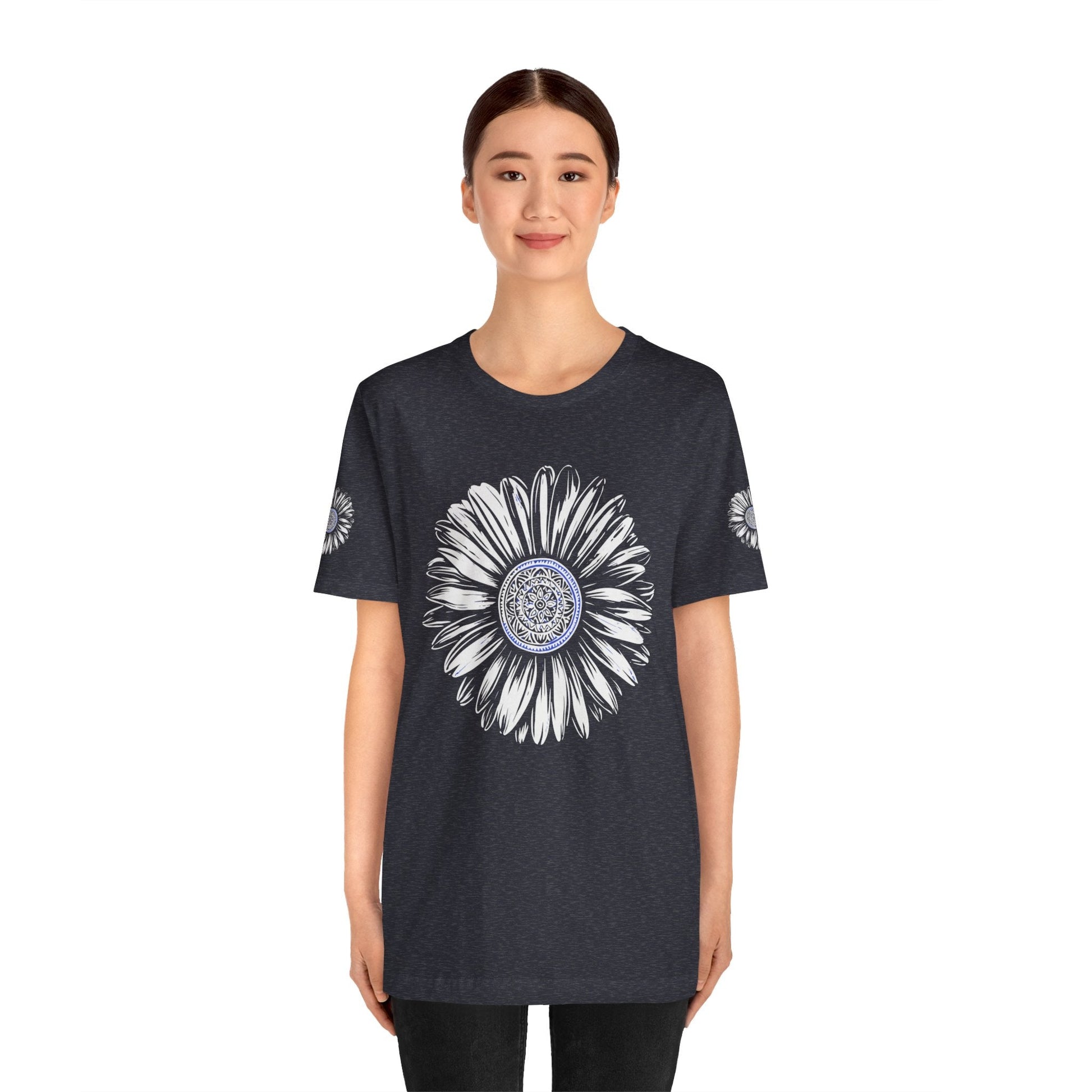 Boho Blue Mandala Tee Boho Wear