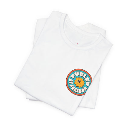 T-Shirt Fueled by Freedom Graphic Tee Printify