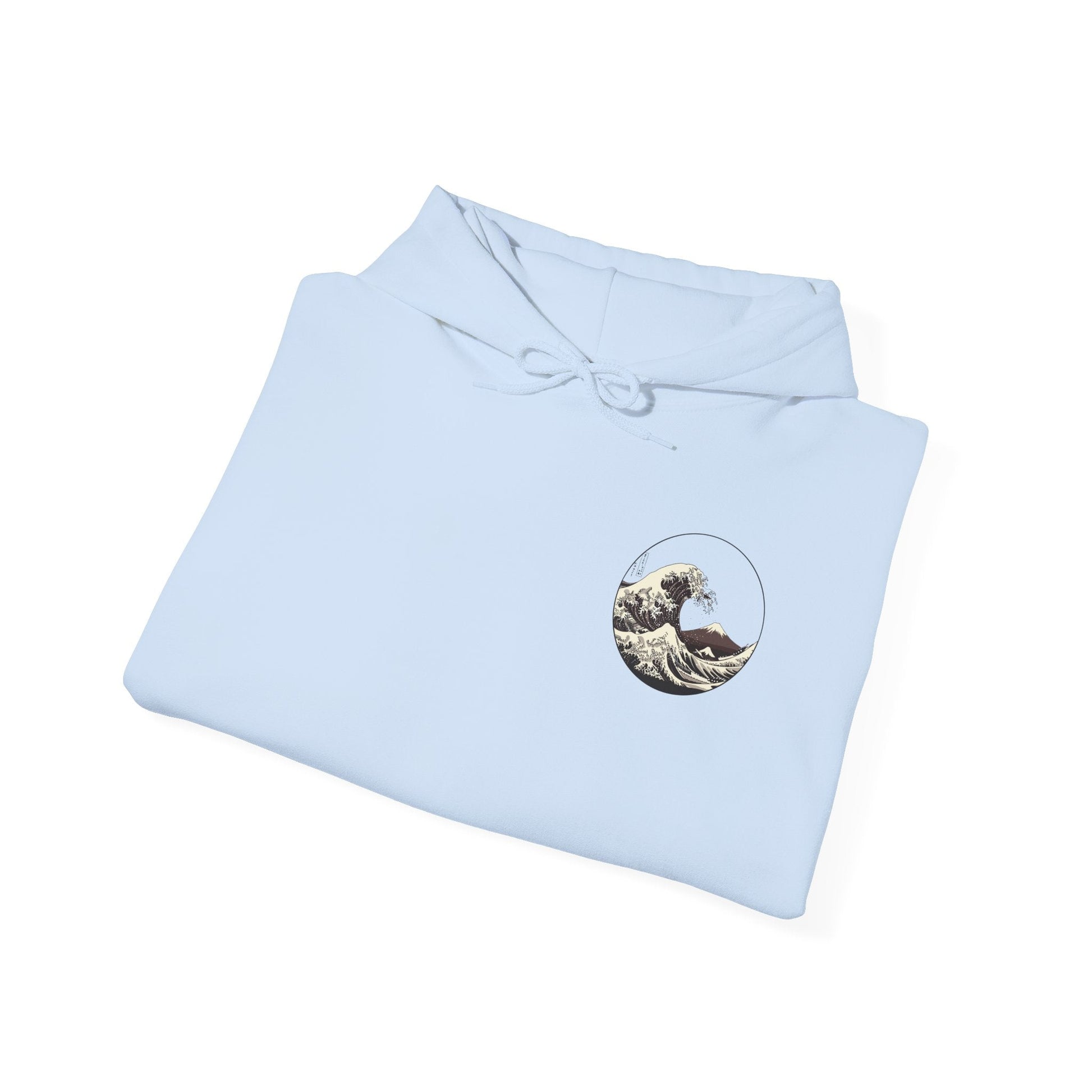 Ocean Wave Graphic Hoodie, Unisex Sweatshirt Gift, Beach Lover Apparel, Cozy Layering, Nature-Inspired Gift Printify