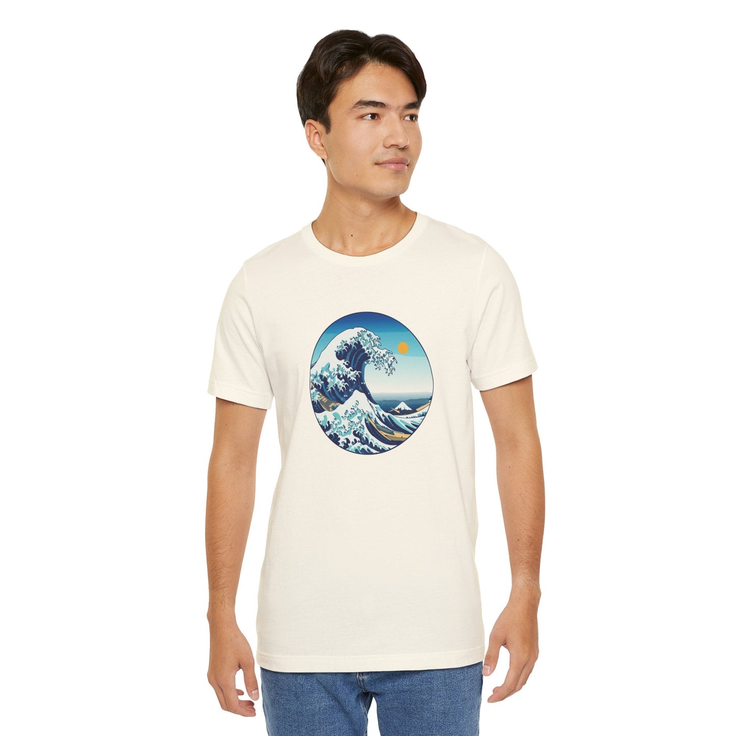 Ocean Wave Graphic Tee - Perfect for Beach Lovers, Summer Vibes, Casual Outfits, Gift for Surfers, Eco-Friendly Fashion Printify