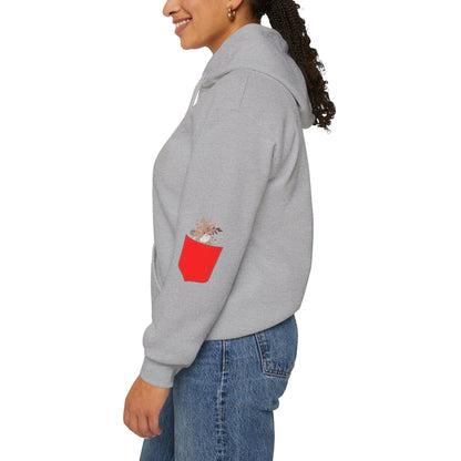 Funny Botanic Autumn Unisex Hoodie Sweatshirt with Pocket Flowers Printify