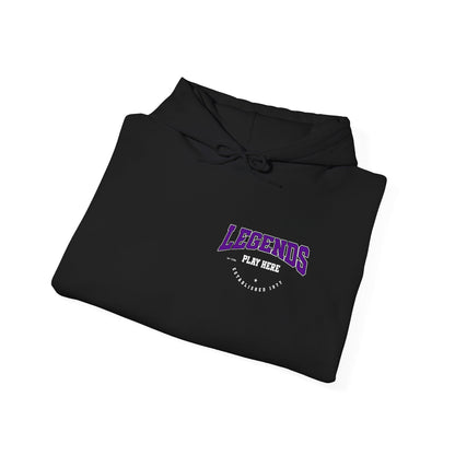 Legends Play Here Hoodie | Unisex Heavy Blend™ Sweatshirt for Gamers, Casual Wear, Friends Gatherings, Cozy Gift Ideas, Unique Style Boho Wear