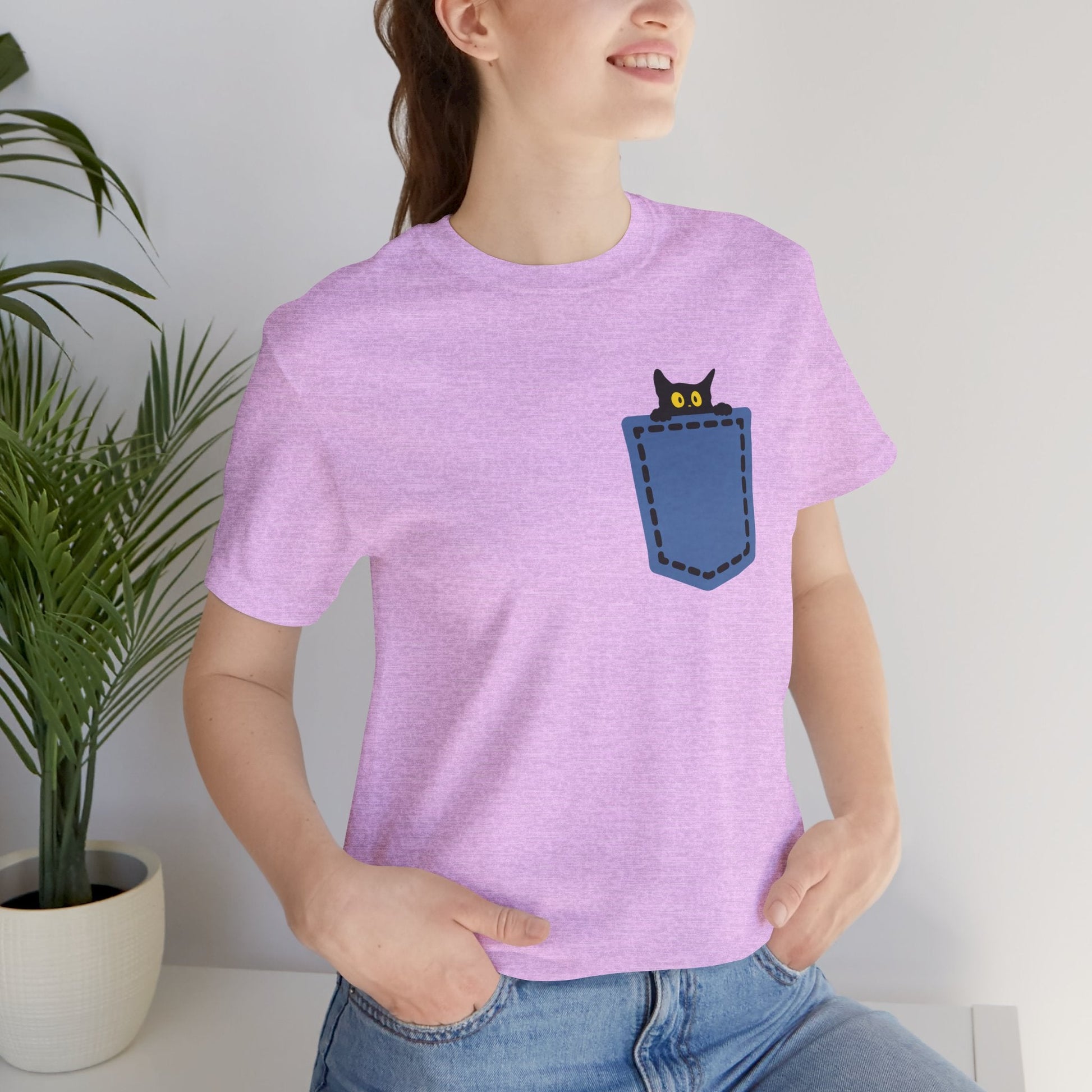 Cat Pocket Tee Boho Wear