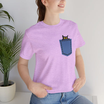 Cat Pocket Tee Boho Wear