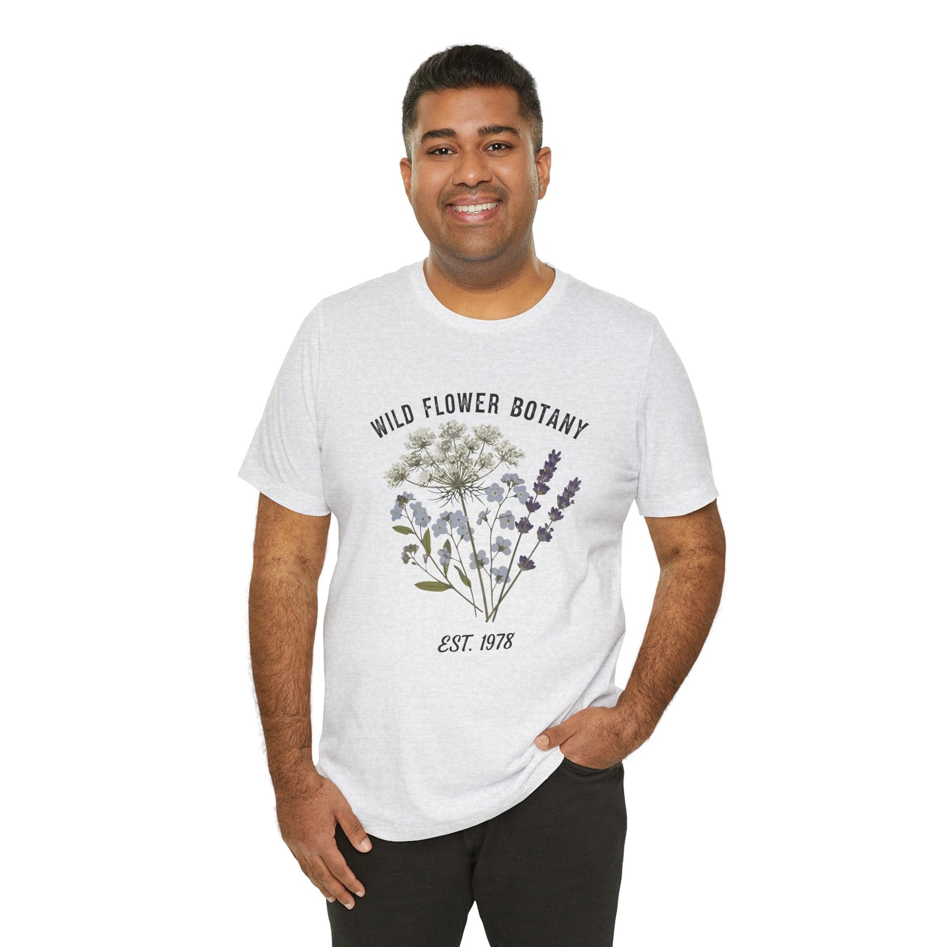 Wild Flower Botany Unisex Tee - Nature-Inspired Floral Shirt Printify