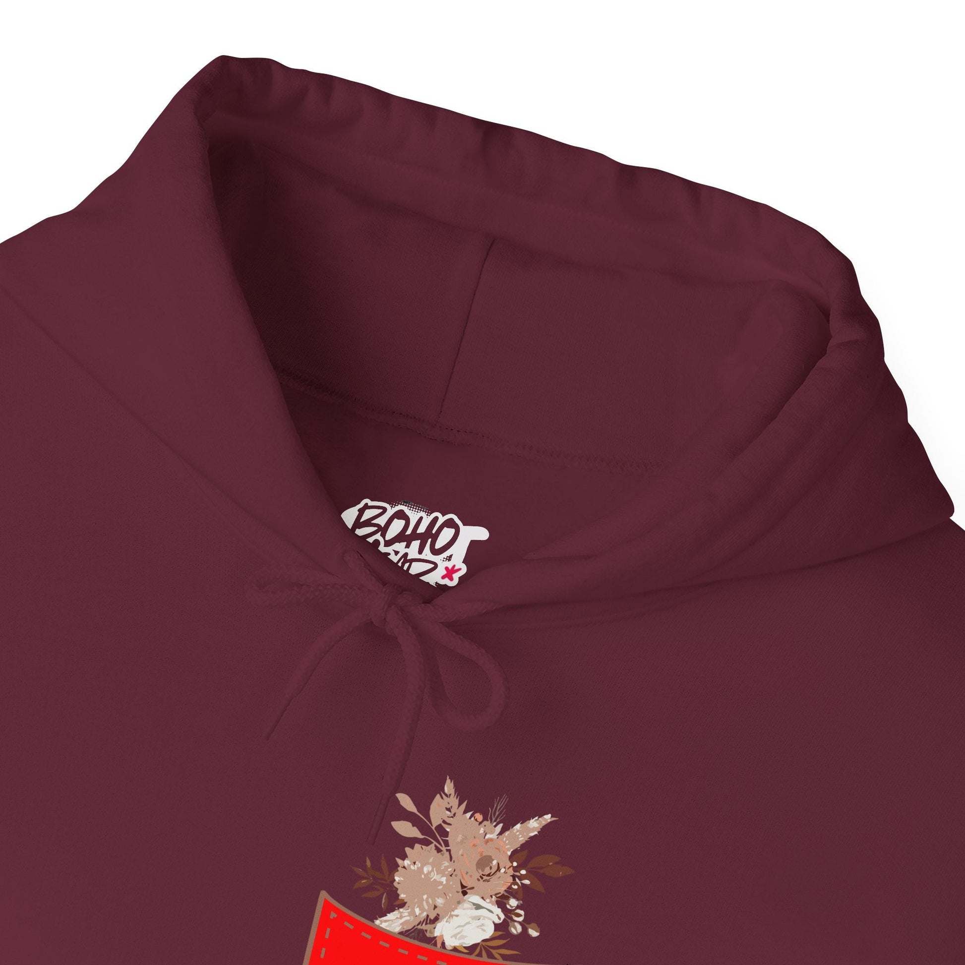 Funny Botanic Autumn Unisex Hoodie Sweatshirt with Pocket Flowers Printify