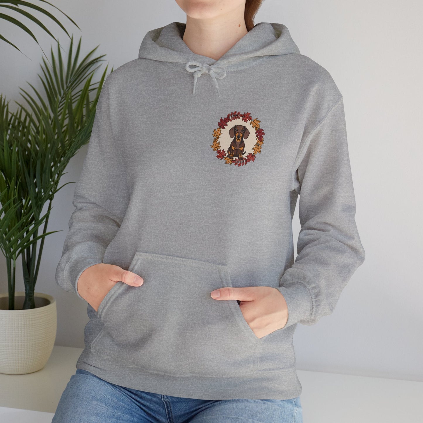 Dog Lover's Autumn Hoodie, Cozy Fall Sweatshirt, Pet Parent Gift, Seasonal Fashion, Unisex Pullover for Dog Owners Printify