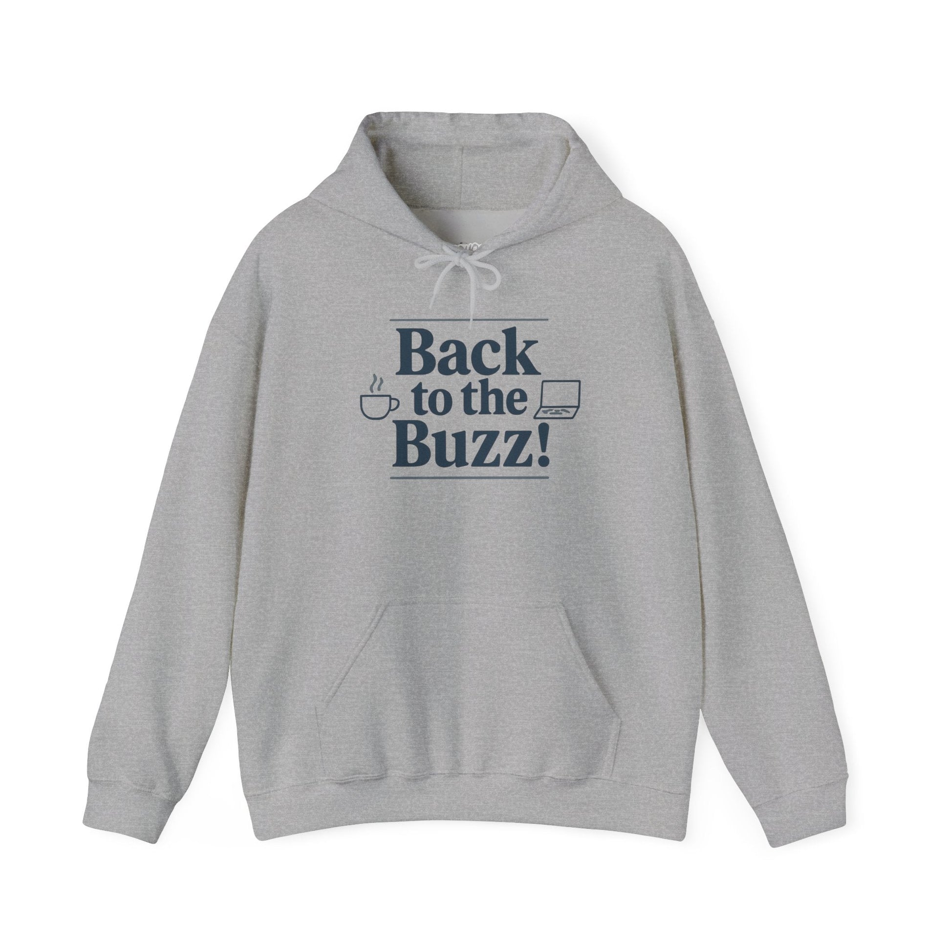 Hooded Sweatshirt - 'back to the buzz' Design Printify