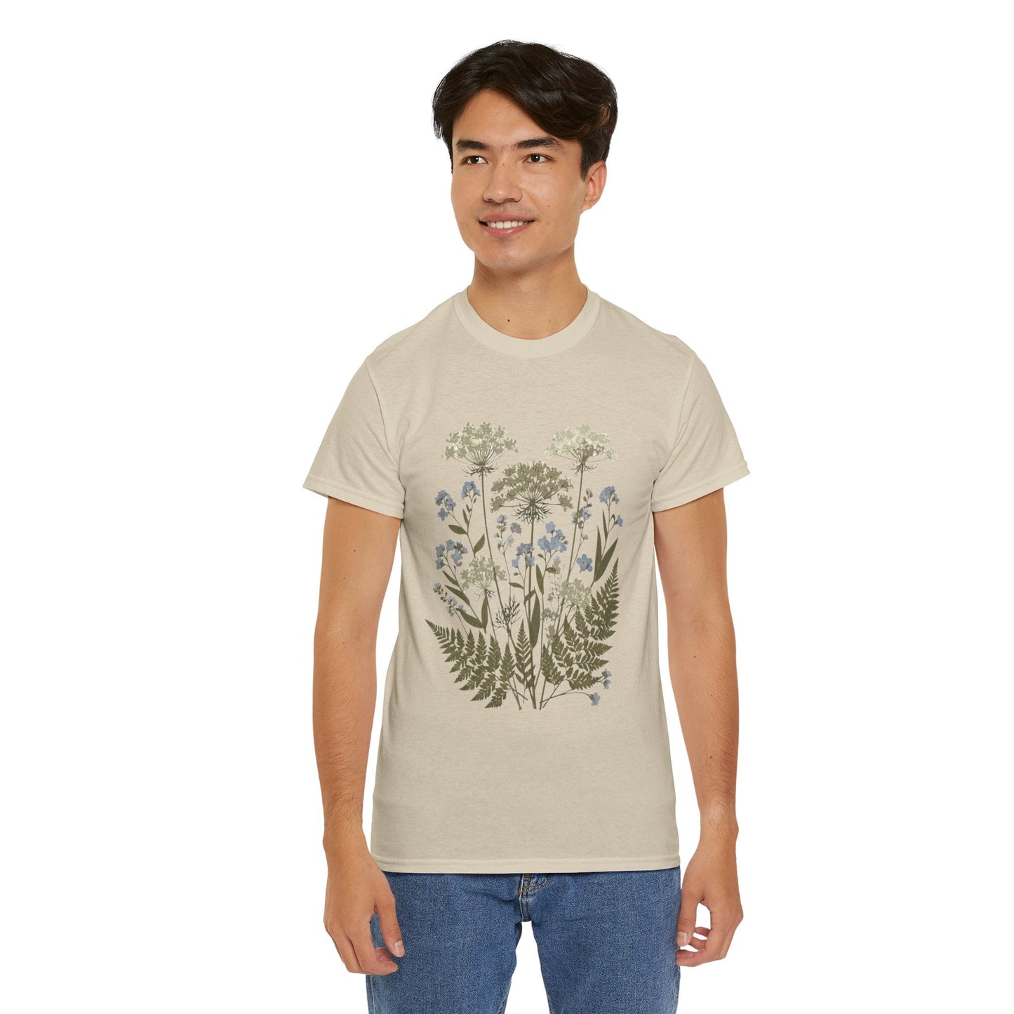 Botanical Art Unisex Heavy Cotton Tee Printify