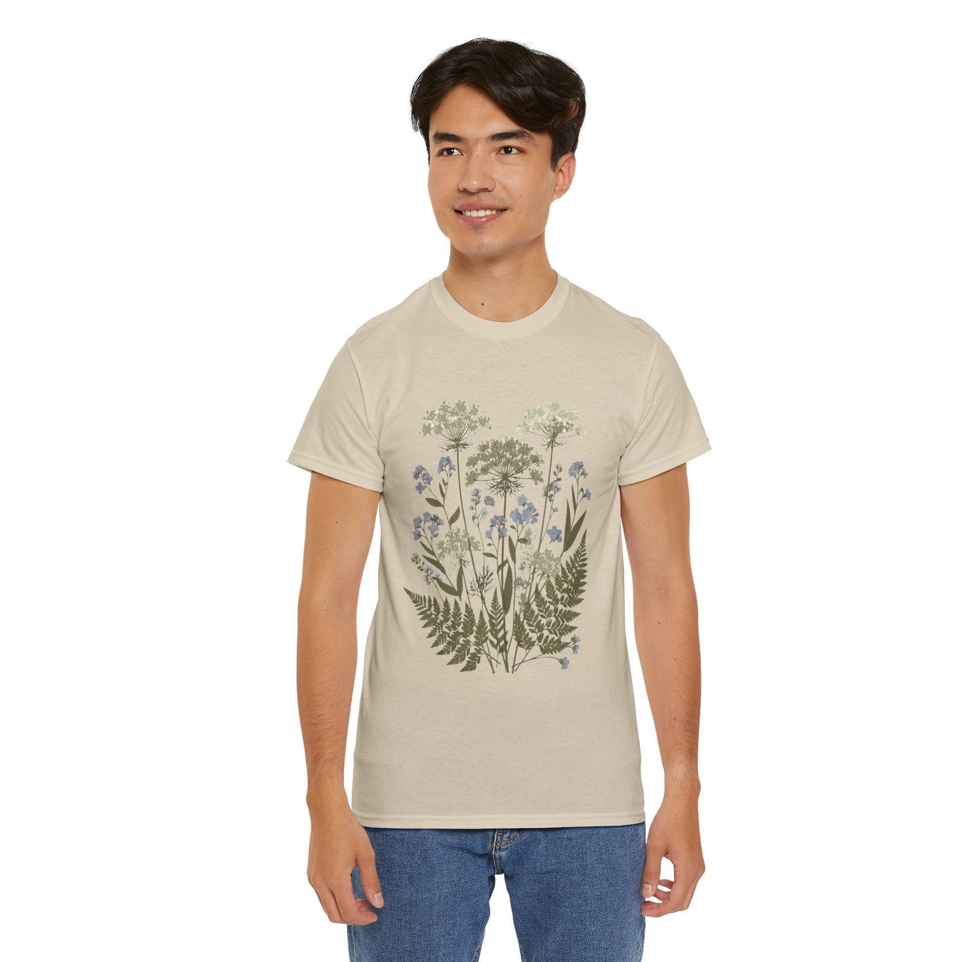 Botanical Art Unisex Heavy Cotton Tee Printify