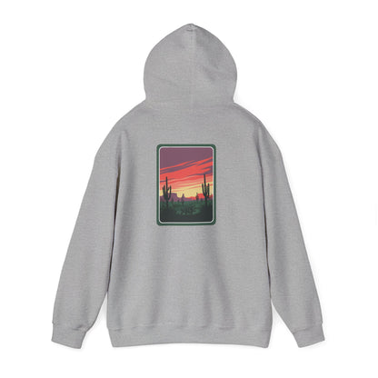 Desert Sunset Hoodie - Cozy Unisex Sweatshirt for Outdoor Lovers, Perfect for Gifts, Travel, Camping, and Relaxation Printify
