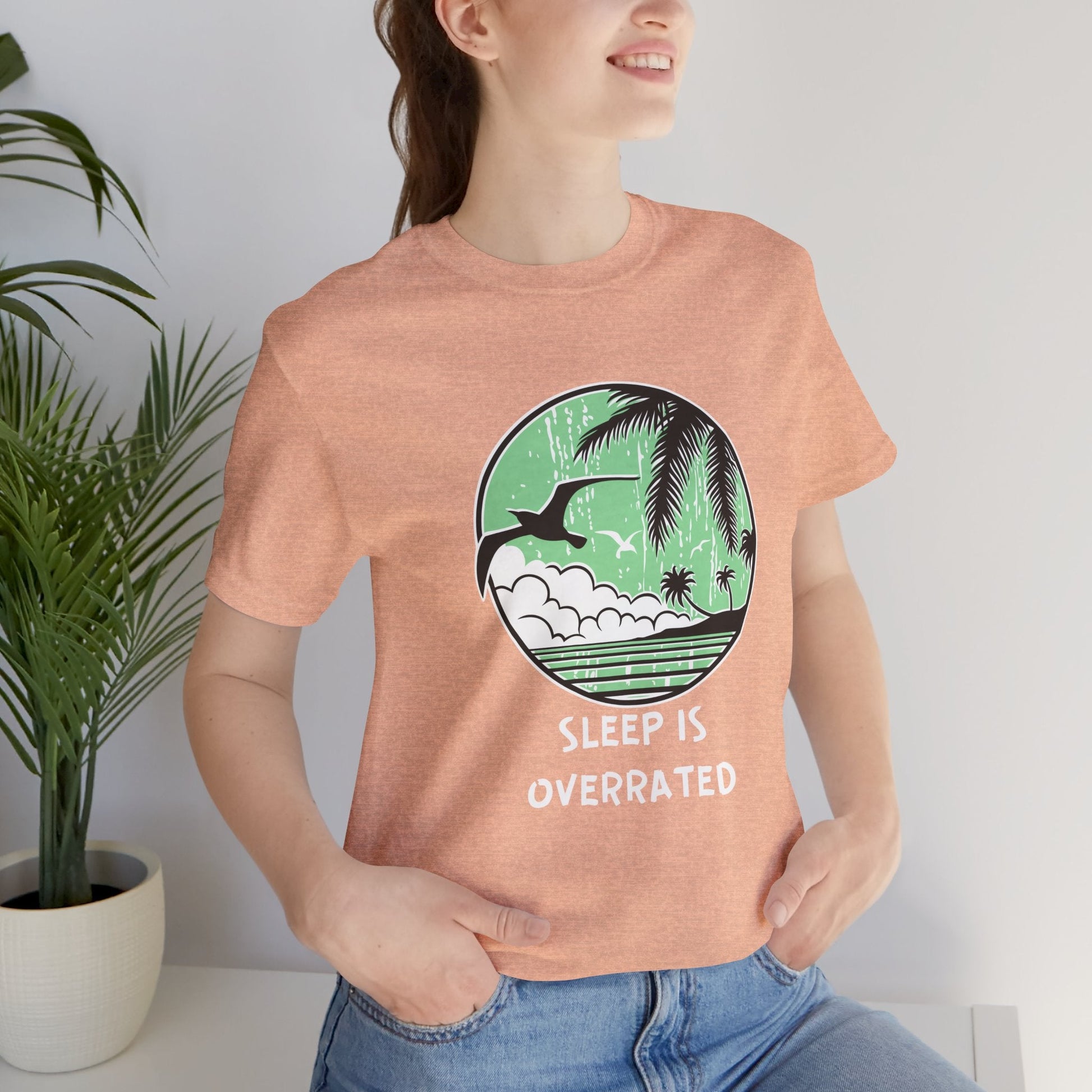 Sleepy Days Unisex Tee: Beach Lovers Boho Wear