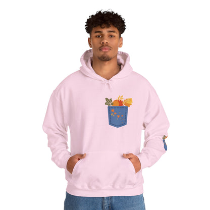 Floral Pocket Hoodie - Cozy Unisex Sweatshirt for Gardening Lovers Boho Wear