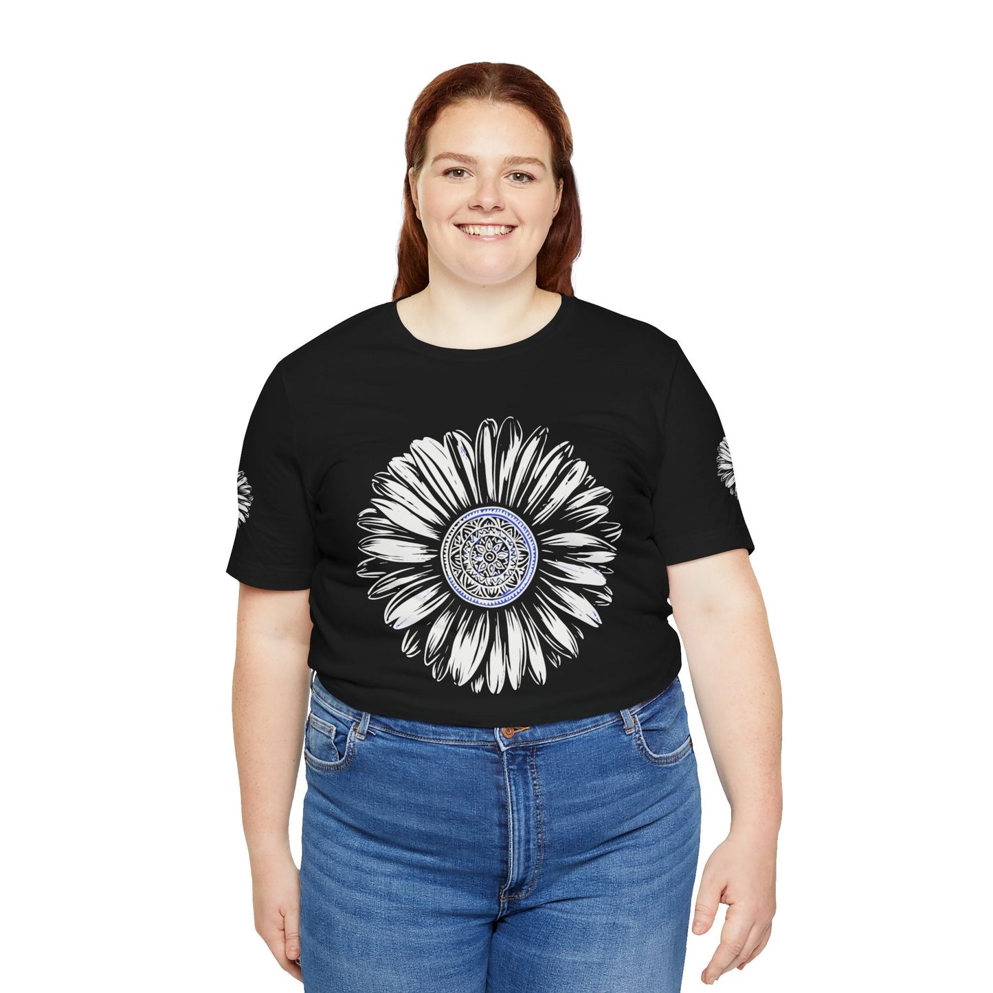 Boho Blue Mandala Tee Printify