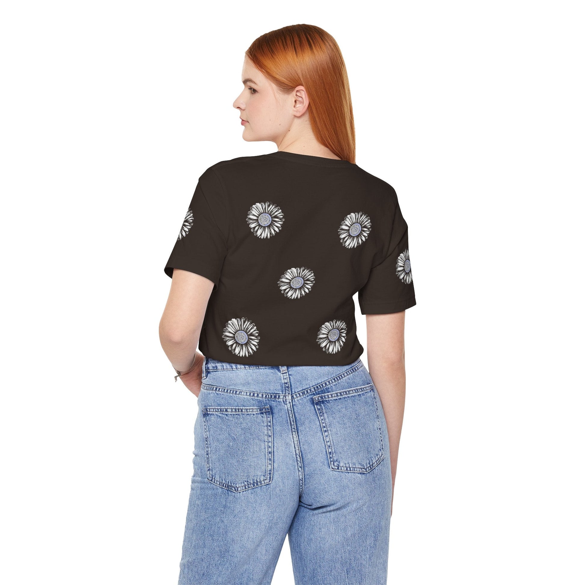 Boho Blue Mandala Tee Printify