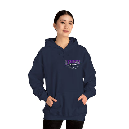 Legends Play Here Hoodie | Unisex Heavy Blend™ Sweatshirt for Gamers, Casual Wear, Friends Gatherings, Cozy Gift Ideas, Unique Style Boho Wear