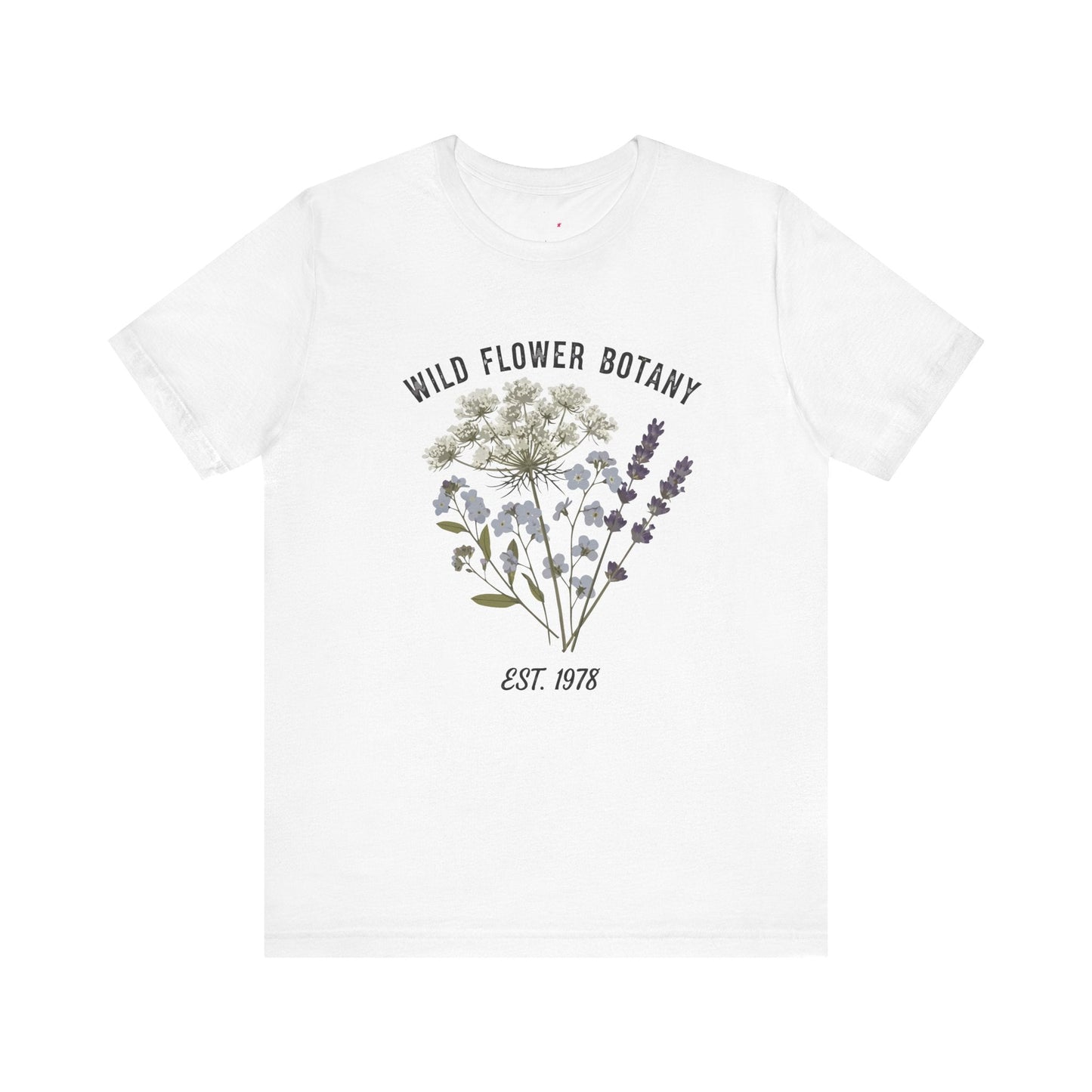 Wild Flower Botany Unisex Tee - Nature-Inspired Floral Shirt Printify