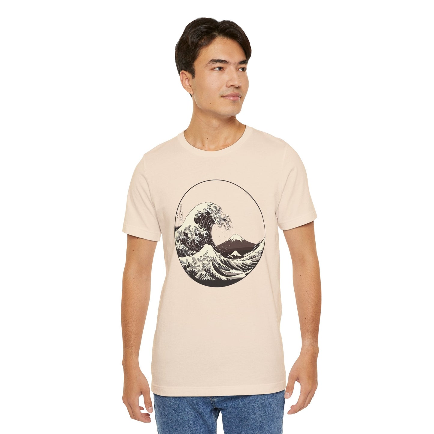 Ocean Wave Graphic Tee | Cool Casual Wear, Beach Lover Gift, Art Inspired Shirt, Summer Attire, Gift for Him/Her Printify