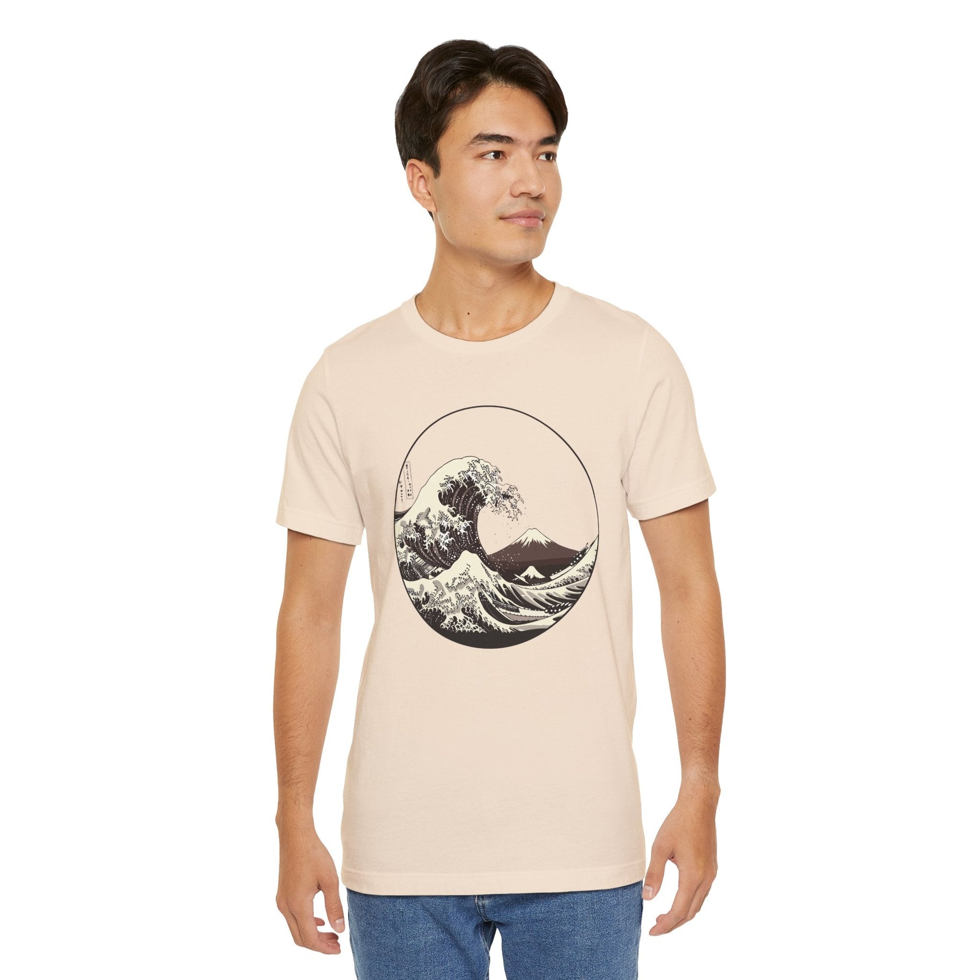 Ocean Wave Graphic Tee | Cool Casual Wear, Beach Lover Gift, Art Inspired Shirt, Summer Attire, Gift for Him/Her Printify