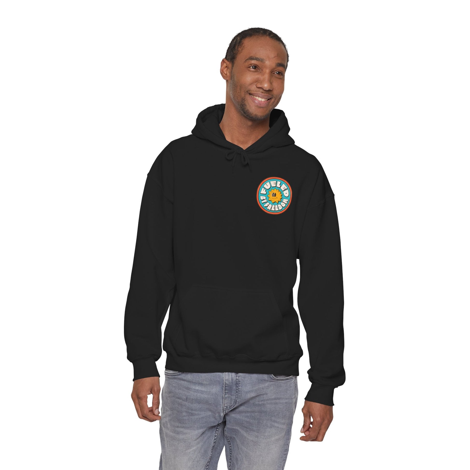 Hooded Sweatshirt Fueled by Freedom Boho Wear