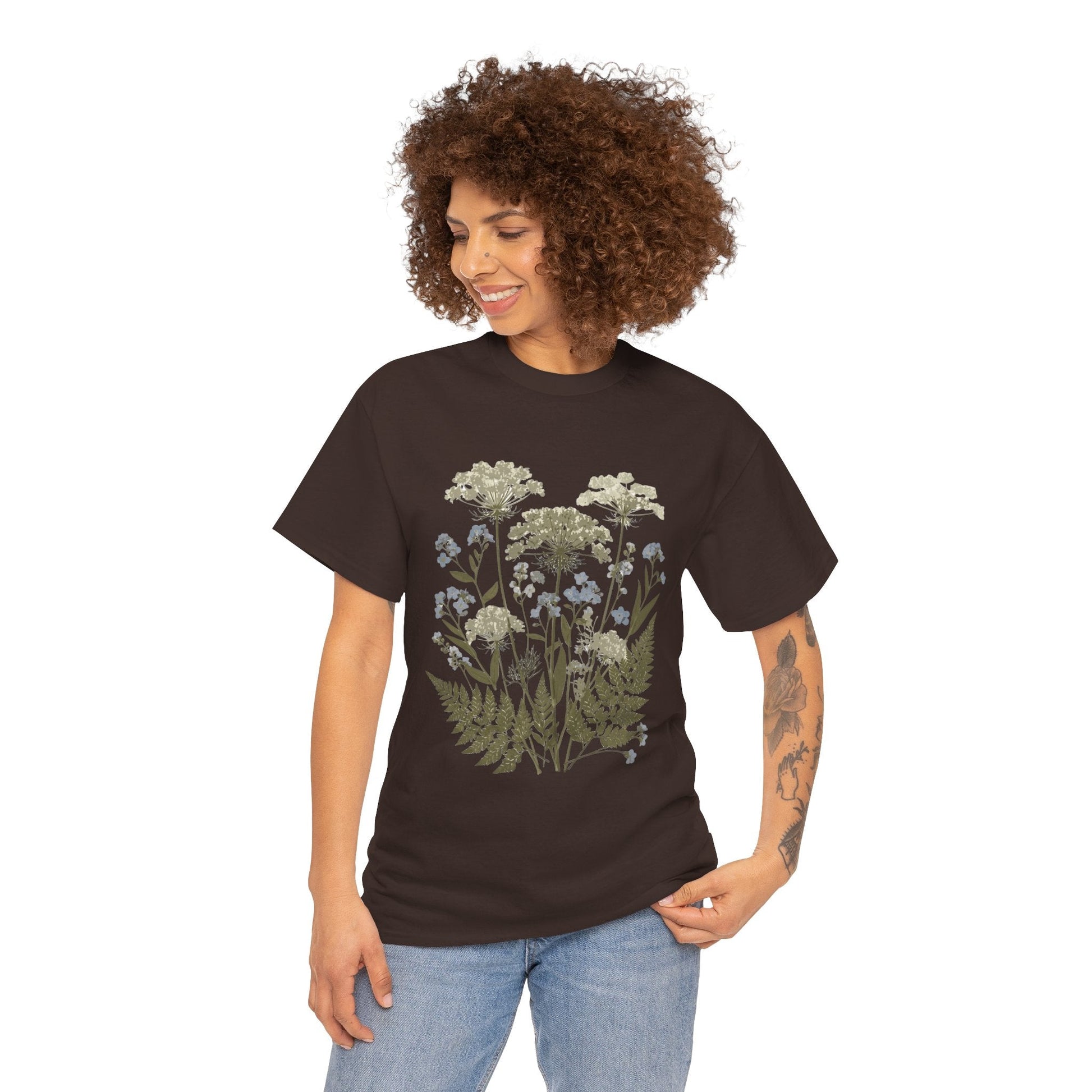 Botanical Art Unisex Heavy Cotton Tee Printify