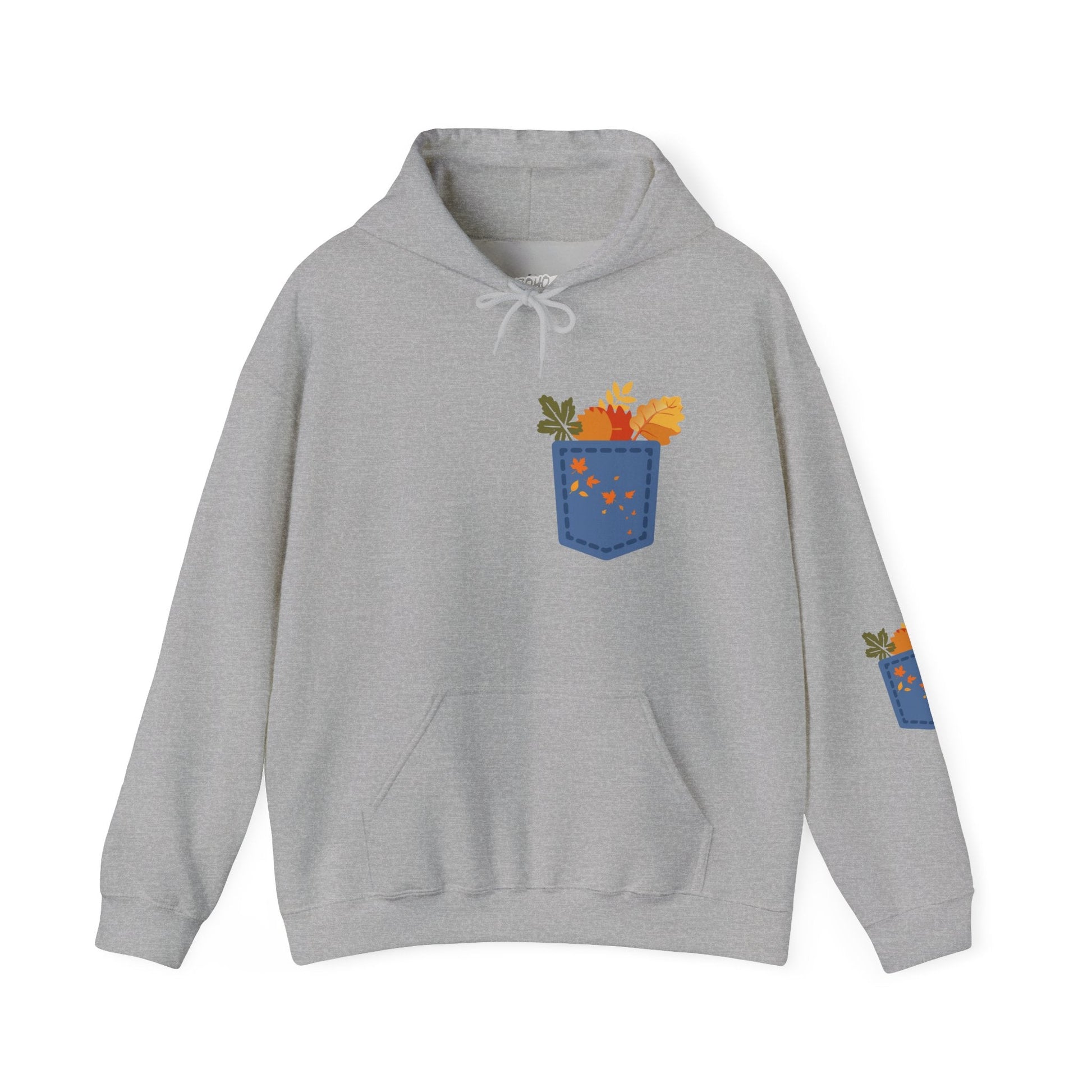 Floral Pocket Hoodie - Cozy Unisex Sweatshirt for Gardening Lovers Boho Wear