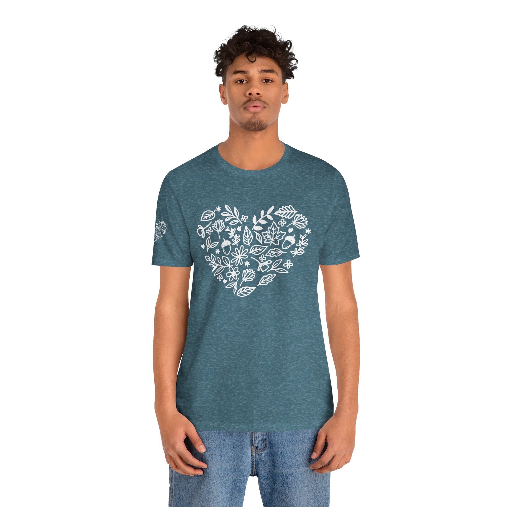 Floral Heart Tee Printify