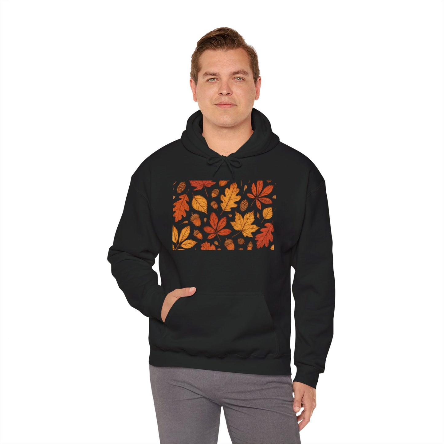 Vintage Autumn Unisex Hoodie Sweatshirt - Pattern Design Boho Wear